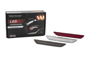 Ford Mustang Side Marker Light Assembly - Diode Dynamics - LED Sidemarkers - Smoked - `15-`23